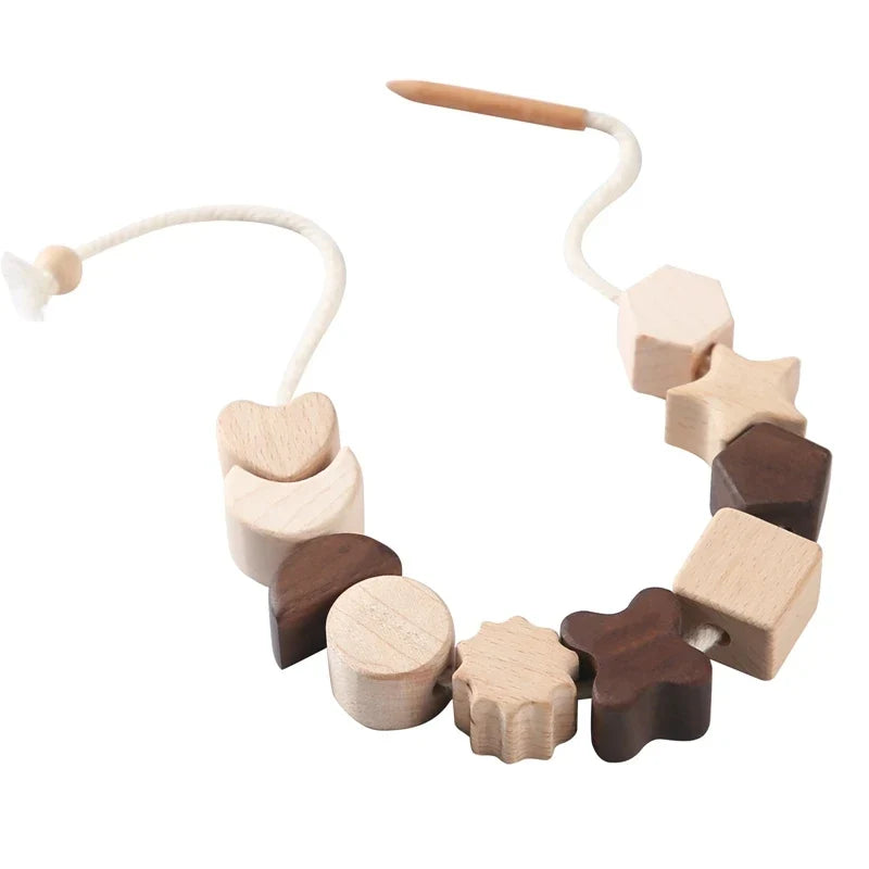 Montessori Wooden Toy Stacking&Threading-6