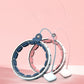 👉 "Verstellbarer Fitness Hula Hoop mit Gewichtskugel in Blau und Rosa für effektives Bauch- und Taillentraining"