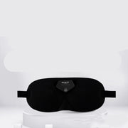 Smarte schwarze Schlafmaske mit elektronischer Funktion für mehr Komfort bei Schlaf, Ruhe und Entspannung.