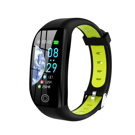 Smartes Fitness-Armband mit Farbdisplay, Schrittzähler und Aktivitätsanzeige für Sport und Alltag.