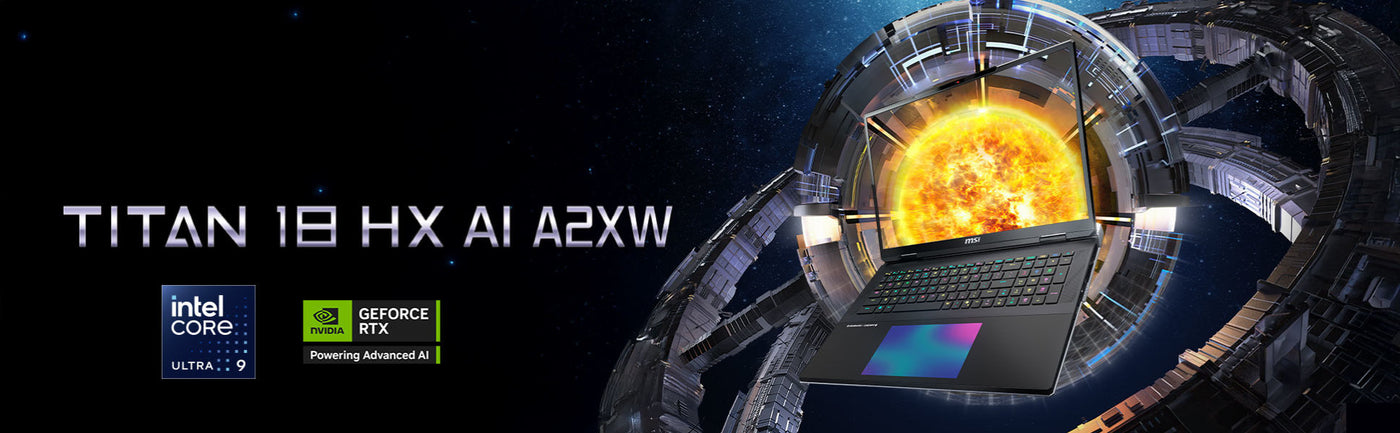 MSI Titan 18 HX AI A2XWJG 656 Gaming Laptop mit RTX 5090