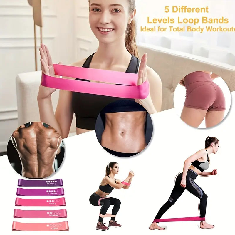 21 teiliges Pilates Bar Set mit Widerstandsbändern bis 180 lbs