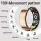 Smart Fitness Ring With Charging Case - Gold-2
