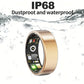 Smart Fitness Ring With Charging Case - Gold-4