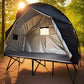 2 in 1 Outdoor Zelt für Feldbett und Boden mit PU4000 Wetterschutz