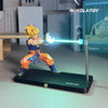 Anime LED Figur mit leuchtendem Energieeffekt als stylische Gaming Dekoration für Schreibtisch und Regal