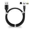 Magnetisches USB-Ladekabel mit wechselbaren USB-C-, Micro-USB- und Lightning-Adaptern für flexible Nutzung
