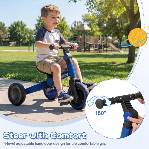 FlexRide 4in1 Kinderlaufrad – Mitwachsendes Dreirad & Balance Bike