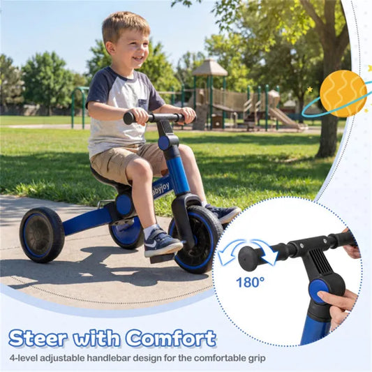 FlexRide 4in1 Kinderlaufrad – Mitwachsendes Dreirad & Balance Bike