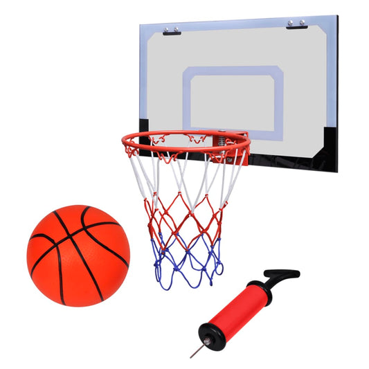 Mini Basketballkorb Set mit Ball und Luftpumpe für sportlichen Spielspaß zuhause, im Büro oder Kinderzimmer