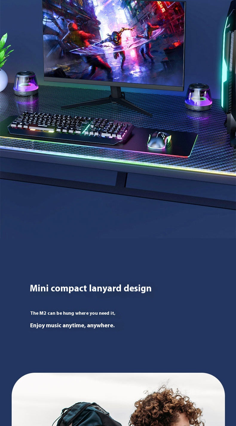 RGB Bluetooth-Lautsprecher „Glow Bass Mini“ – Magnetisch, leuchtend & kraftvoll