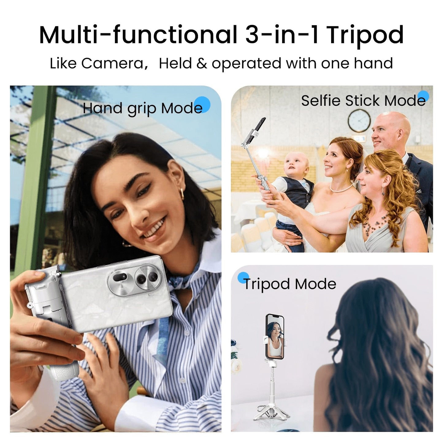 3-in-1 Mini-Stativ „Flexi Shot Pro“ – Kompakt, vielseitig & ready to create