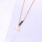 Halskette „Pearl Glow Blue“