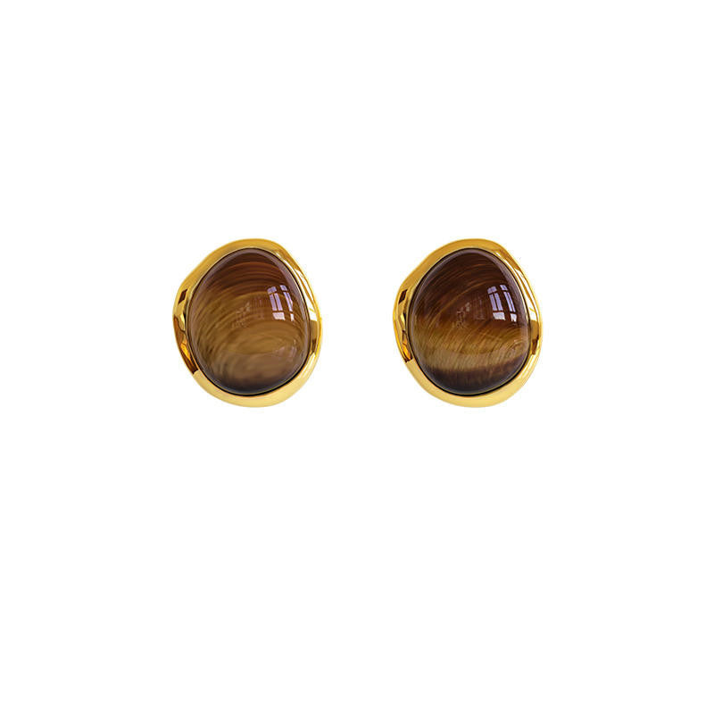 Ohrstecker „Jade Harmony Gold“