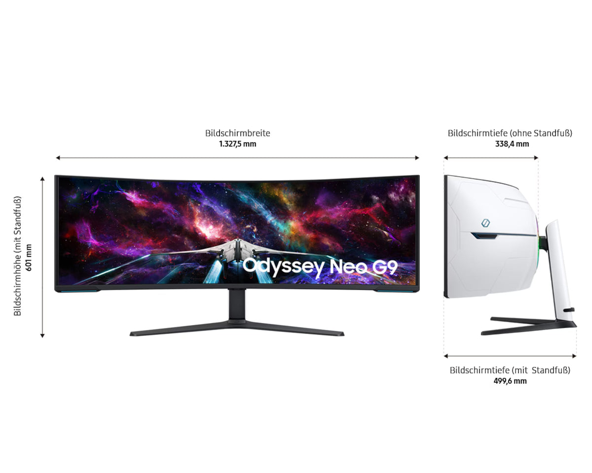 Samsung Odyssey Neo G9 G95NC 57 Zoll Dual UHD Gaming Monitor mit 240 Hz