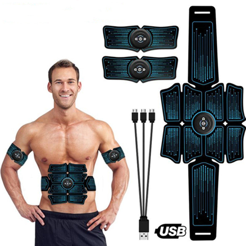 EMS-Muskeltrainer Set mit USB-Aufladung für Bauch, Arme und effektives Ganzkörpertraining zuhause