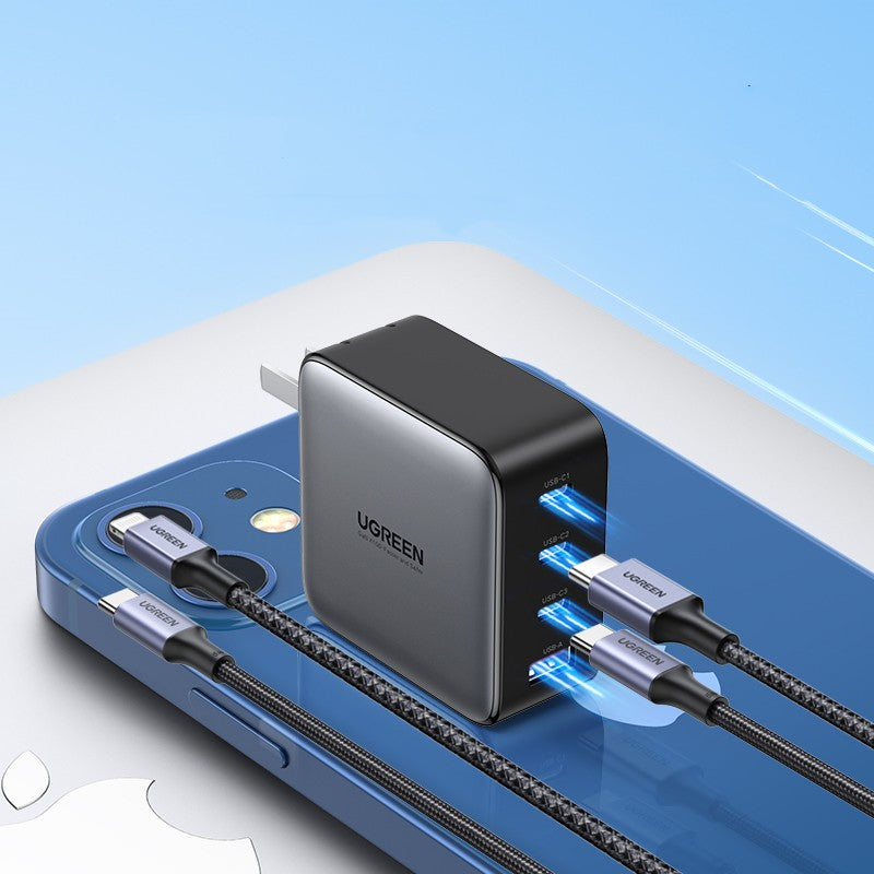 Power Hub Pro 100W – Kompaktes USB-C Schnellladegerät mit Multi-Port