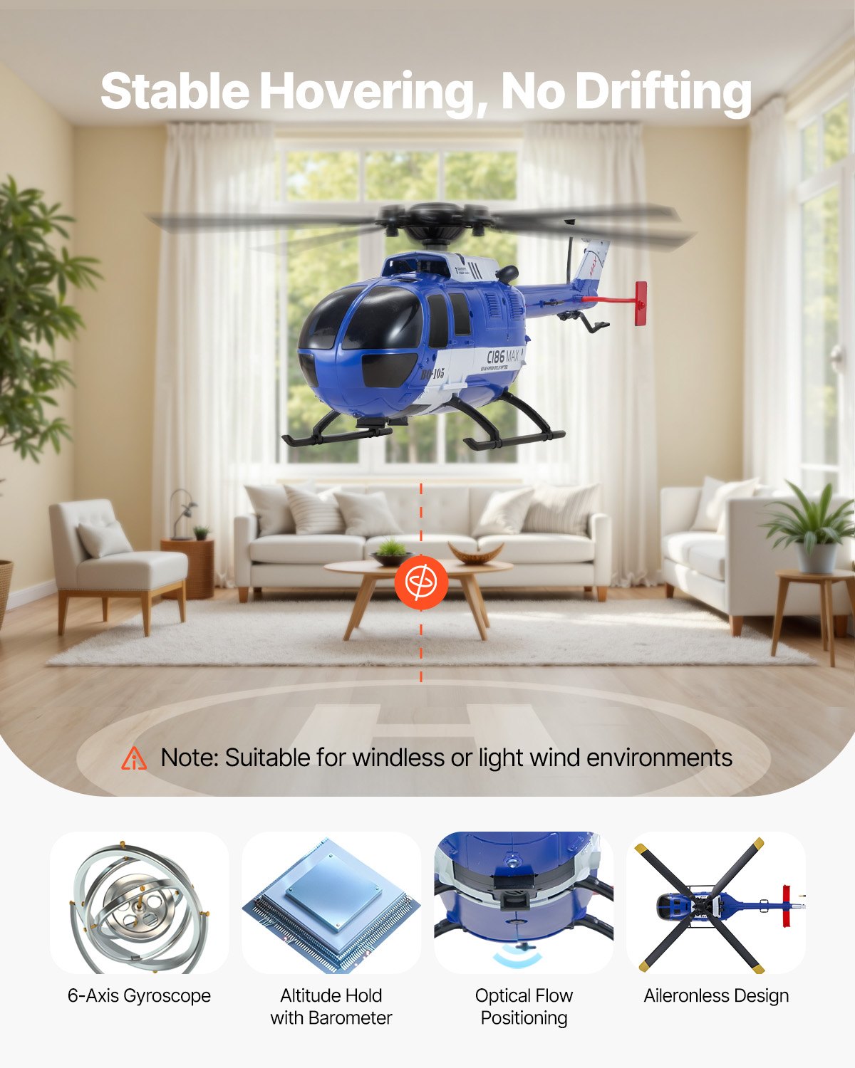 SkyRider RC Helikopter – Stabiler Flugspaß mit LED & Auto-Start