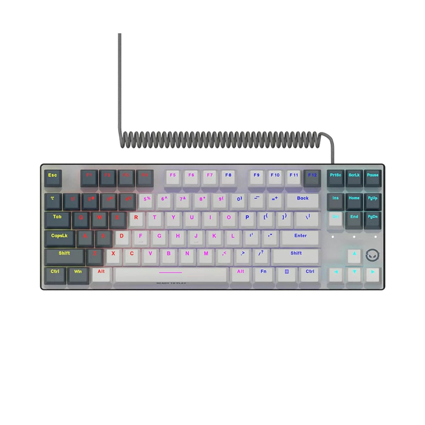 Lorgar Azart 514TKL Gaming Tastatur Weiß mit US Layout und RGB