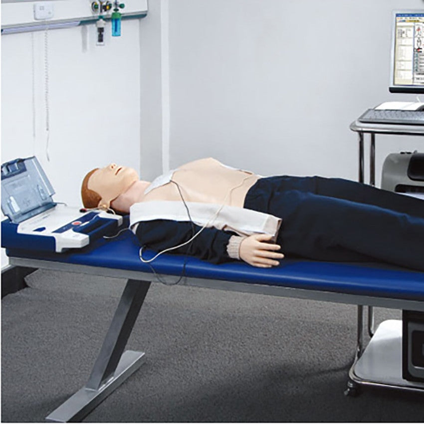 CPR und AED Trainingspuppe lebensgroß für Wiederbelebungstraining