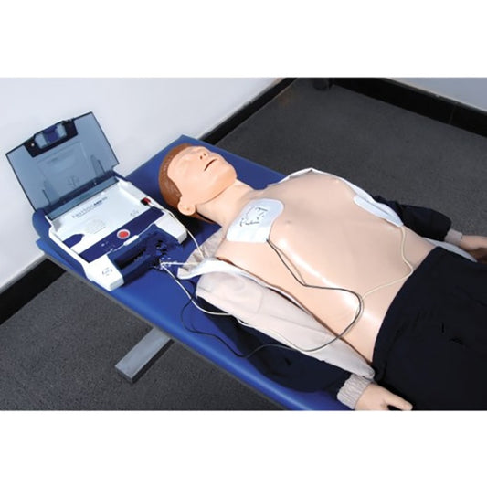 CPR und AED Trainingspuppe lebensgroß für Wiederbelebungstraining