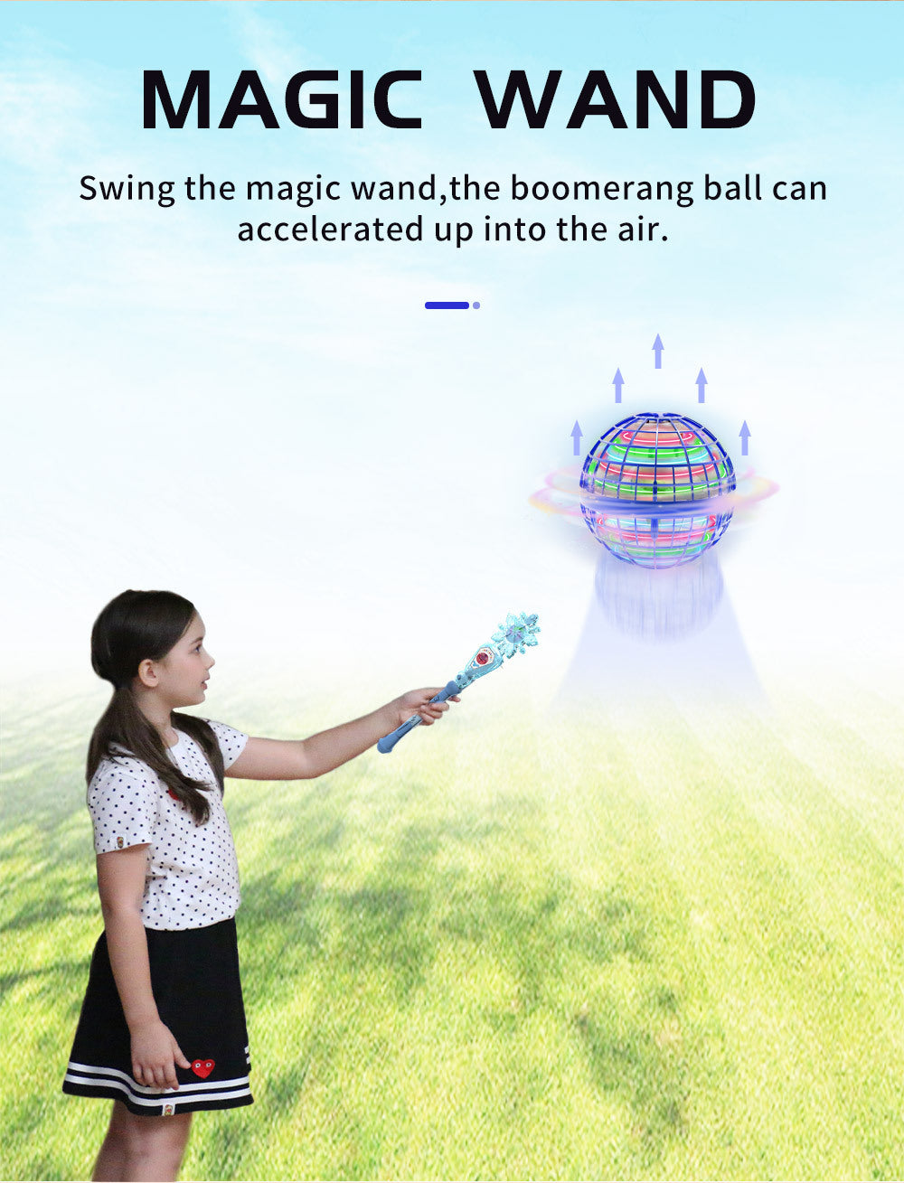 Orbit Glow – Magischer LED Flugball mit Gyro-Effekt