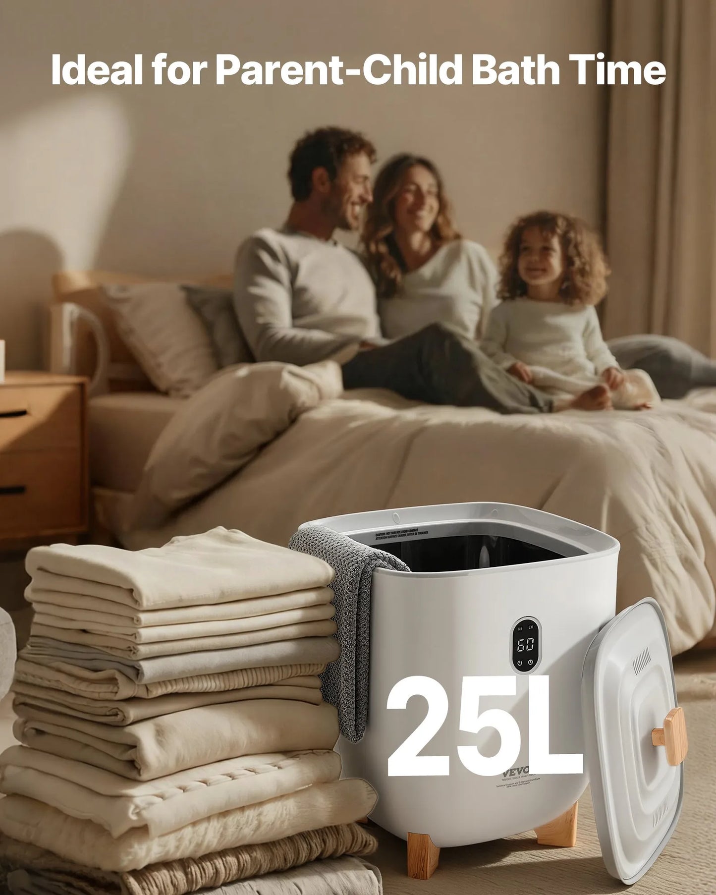 VEVOR Handtuchwärmer Eimer Wärmegerät 25 L
