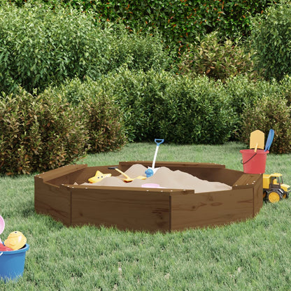 NaturePlay Mini Holzsandkasten – Kompakter Sandkasten aus Kiefernholz