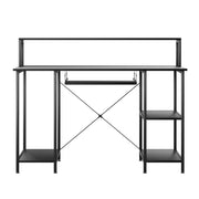 Levede Computertisch 120 cm mit Monitorablage und Tastaturauszug