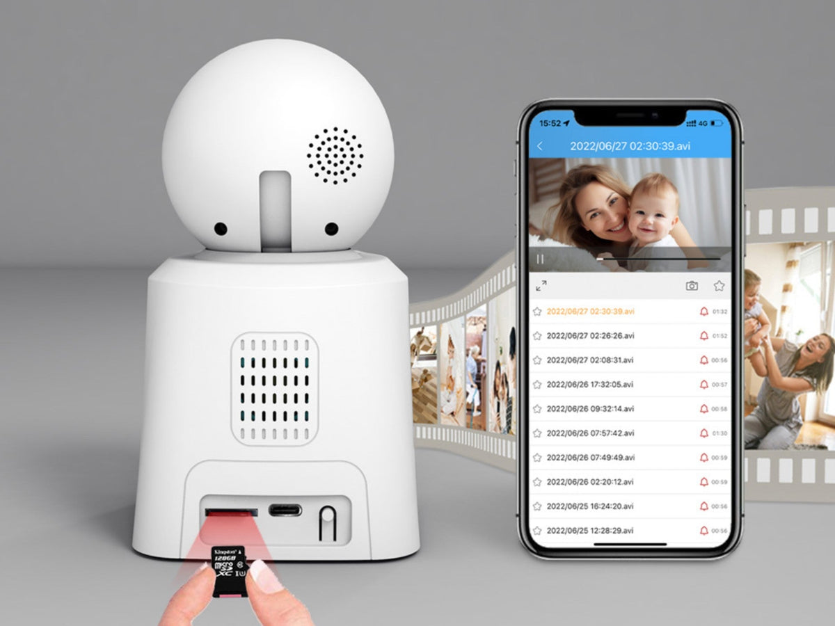 Techancy SH043 1080P WLAN Überwachungskamera mit 2,8 Zoll Display