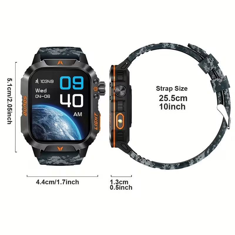NNETM Outdoor Smartwatch with Compass and Fitness Tracker-4