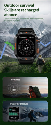 NNETM Outdoor Smartwatch with Compass and Fitness Tracker-2