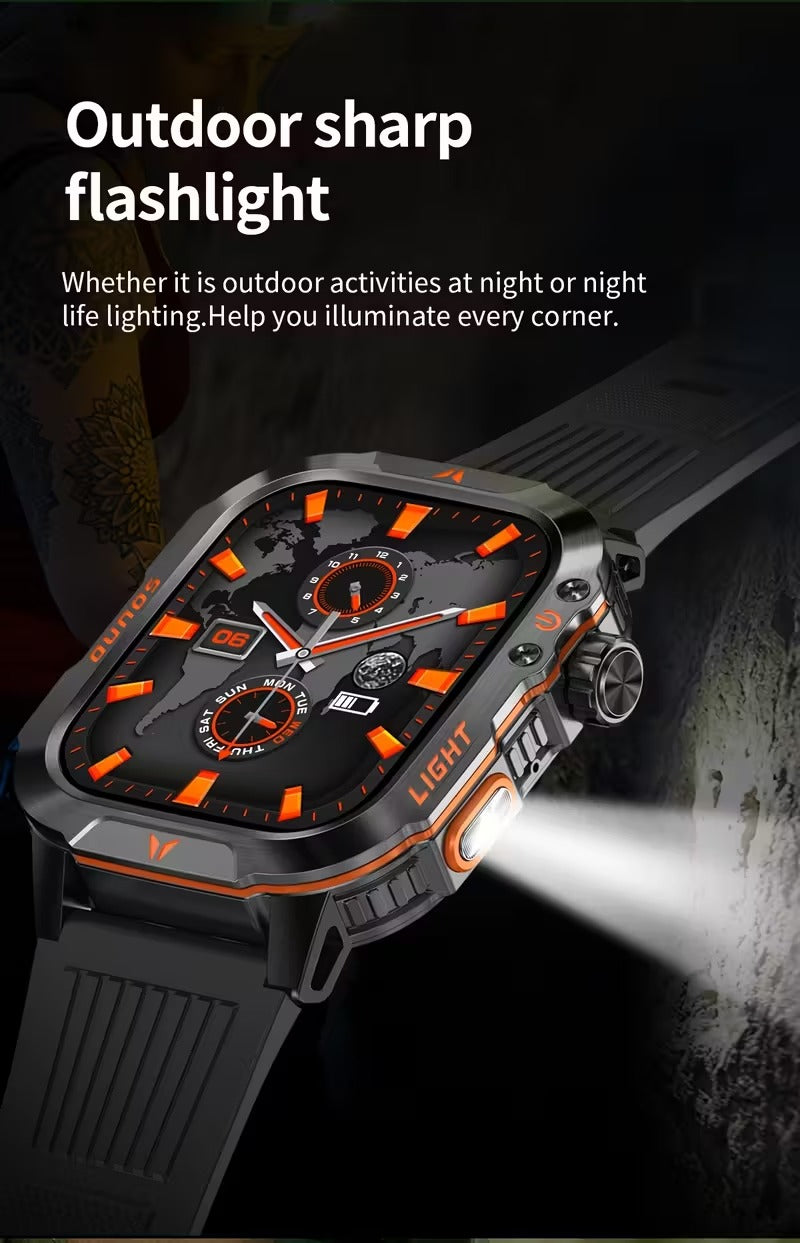 NNETM Outdoor Smartwatch with Compass and Fitness Tracker-3
