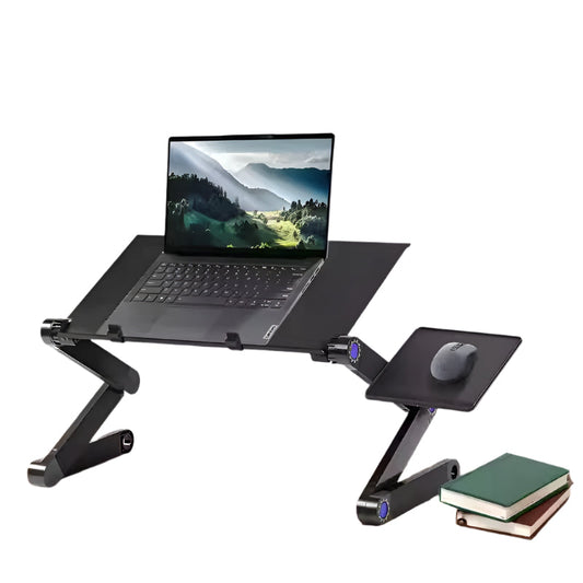Ergonomisch verstellbarer Laptopständer mit Mausablage