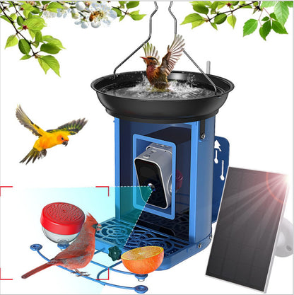 Intelligente Vogelfutterstation mit Solarpanel und HD Kamera für Wildvögel