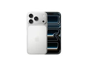Weißes Premium Smartphone Iphone 17 mit großem Display, Triple Kamera auf der Rückseite und modernem, schlankem Design.