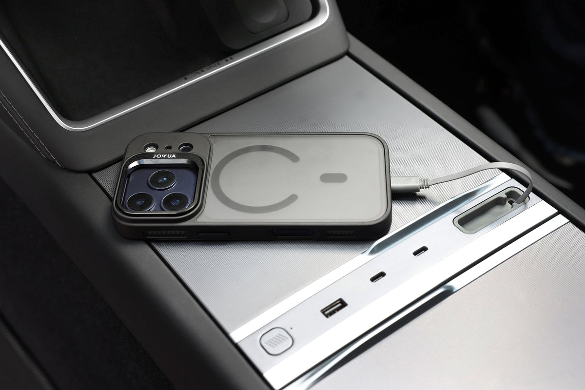 iPhone 17 MagSafe Hülle für Tesla Halterung mit Tether Tab
