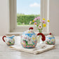 Cloisonné Garden Joy Luxus Teekanne mit kunstvoller Emaille-Veredelung