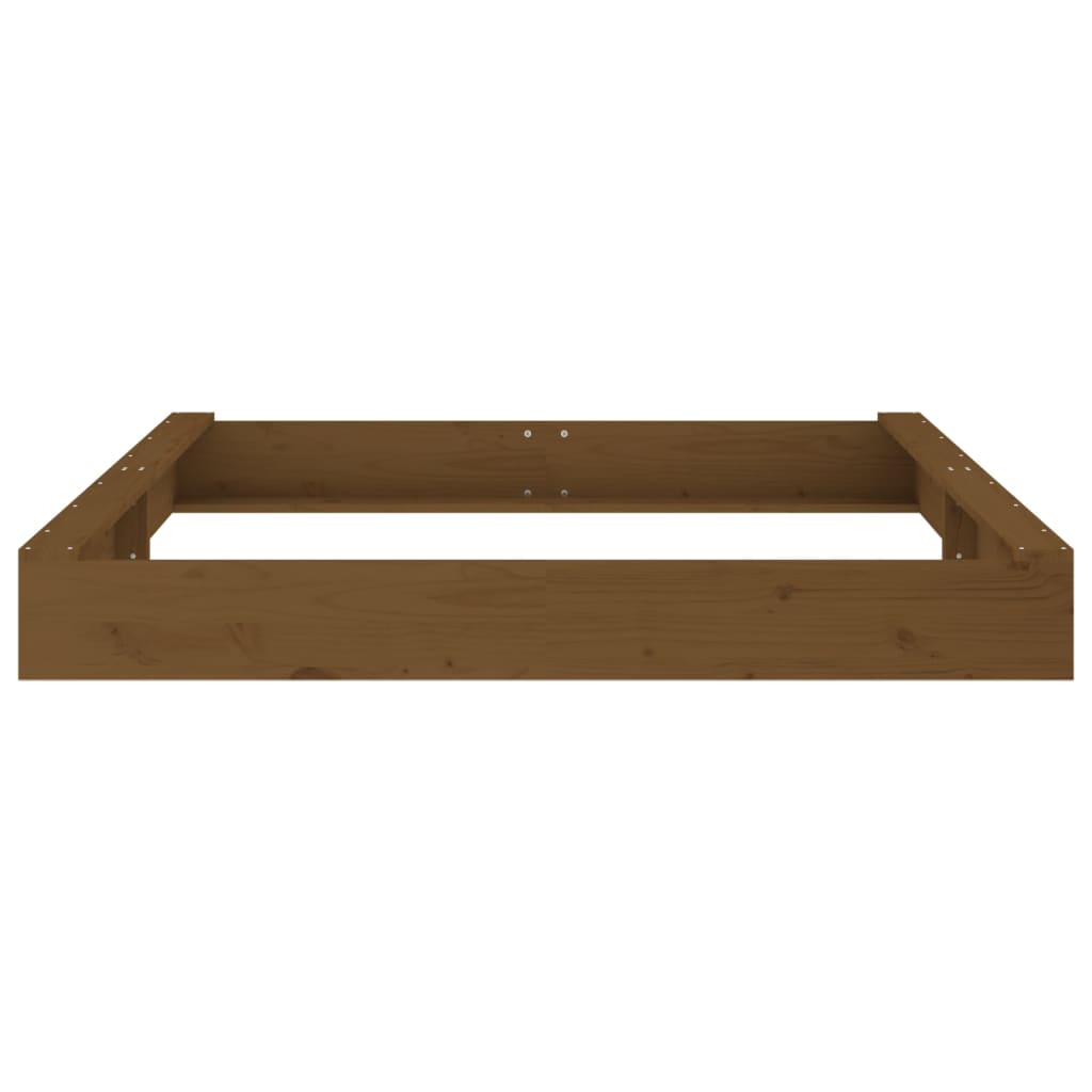 NaturePlay Holzsandkasten – Quadratischer Sandkasten aus Kiefernholz