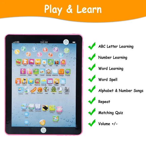 SmartKids Lernpad – Interaktives Kinder Tablet mit Musik & Lernspielen
