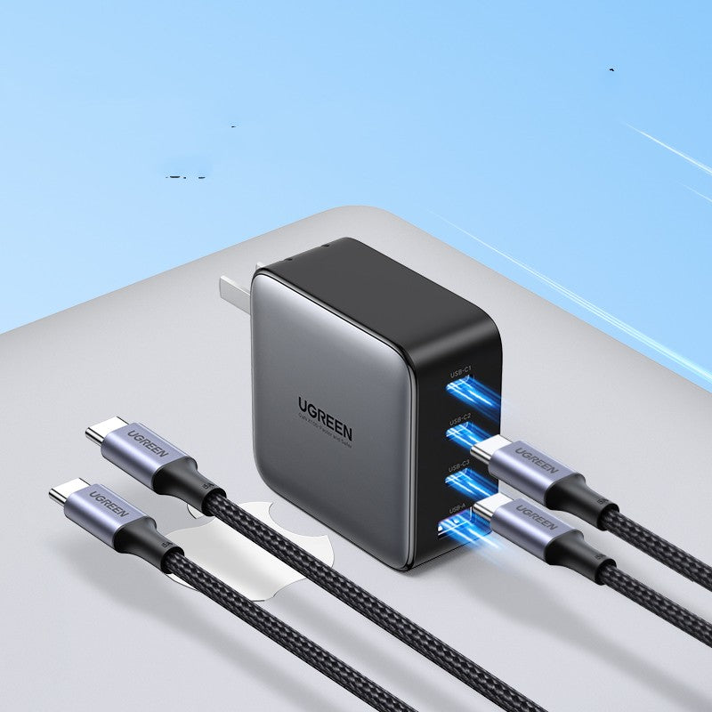 Power Hub Pro 100W – Kompaktes USB-C Schnellladegerät mit Multi-Port
