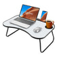 Klappbarer Laptoptisch für Bett, Sofa und Homeoffice mit Getränkehalter