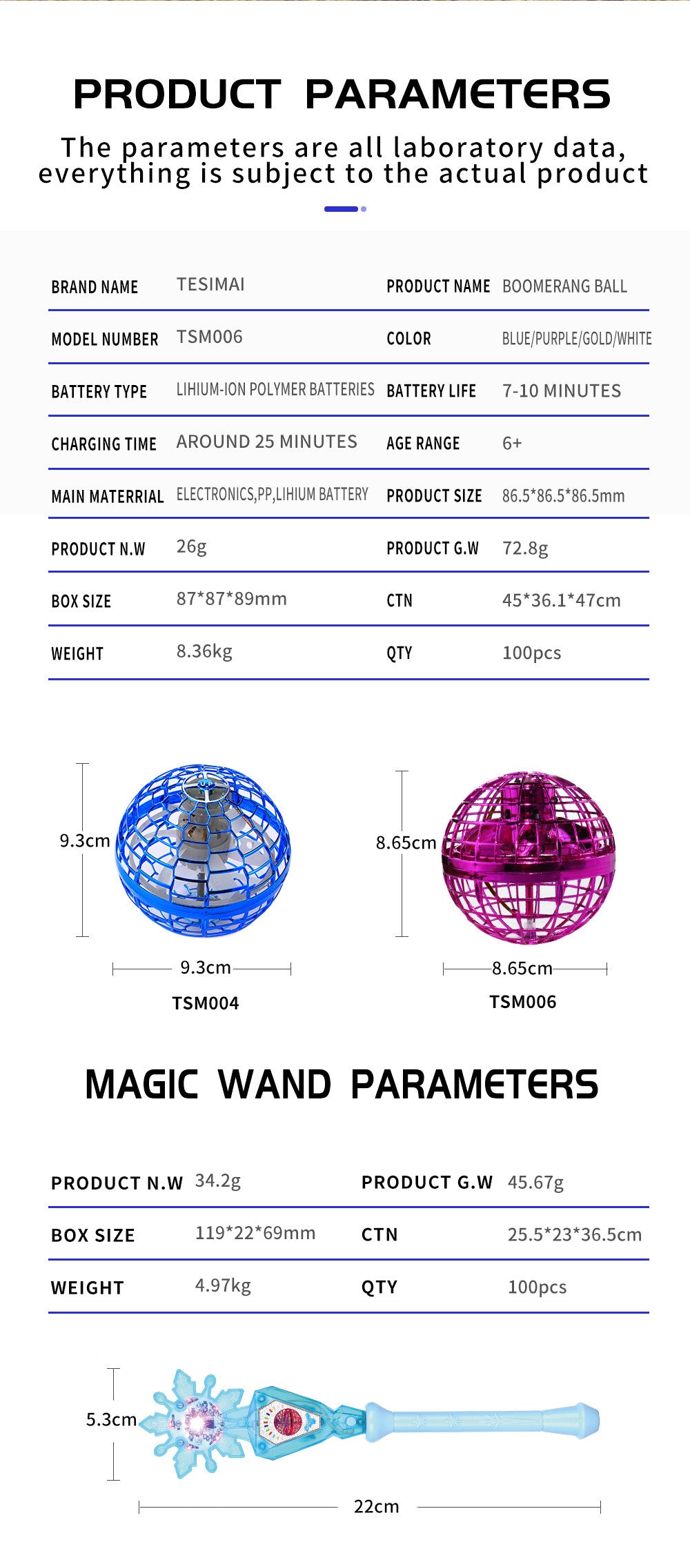 Orbit Glow – Magischer LED Flugball mit Gyro-Effekt