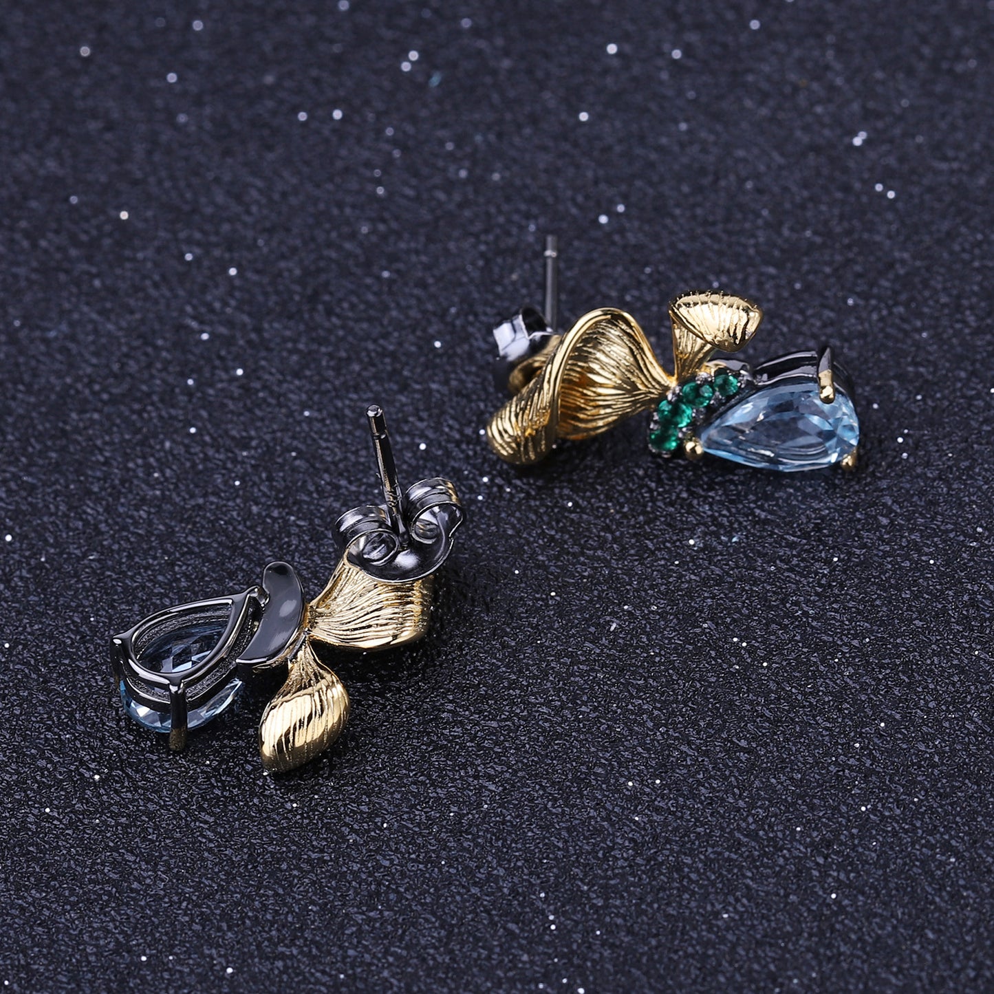 Ohrringe „Golden Bloom Topaz“