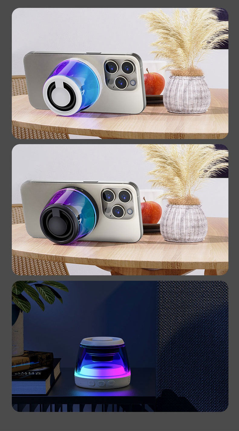 RGB Bluetooth-Lautsprecher „Glow Bass Mini“ – Magnetisch, leuchtend & kraftvoll