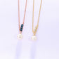 Halskette „Pearl Glow Blue“