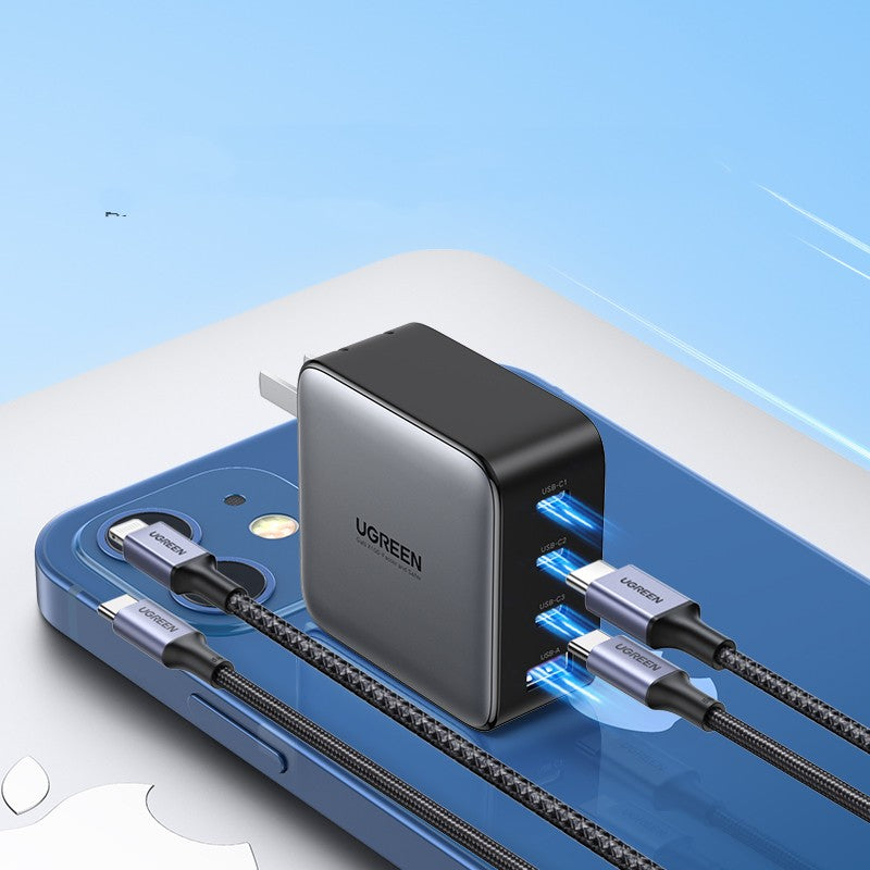 Power Hub Pro 100W – Kompaktes USB-C Schnellladegerät mit Multi-Port