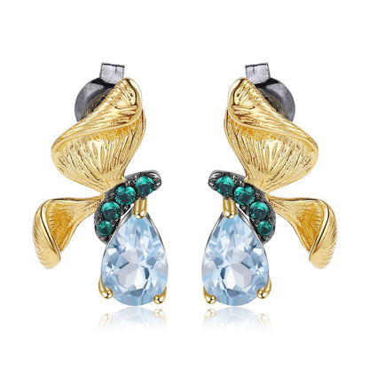 Ohrringe „Golden Bloom Topaz“
