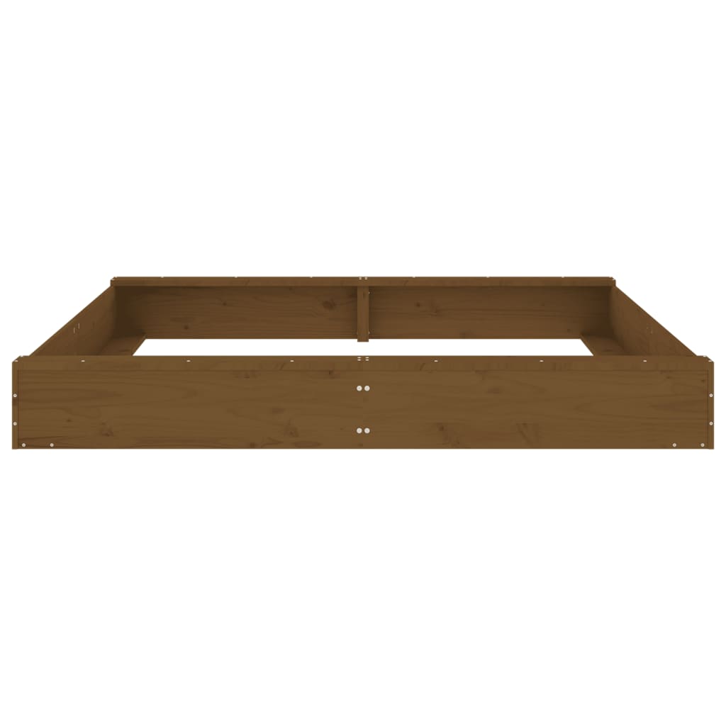 NaturePlay Holzsandkasten – Quadratischer Sandkasten aus Kiefernholz