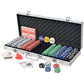 Pokerkoffer „Vegas Classic 500“ – Komplettset im Aluminiumkoffer